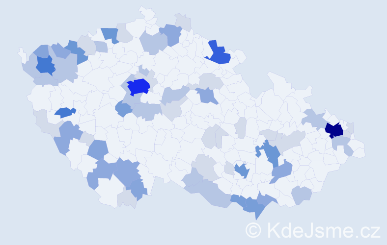 Příjmení: 'Rehák', počet výskytů 178 v celé ČR