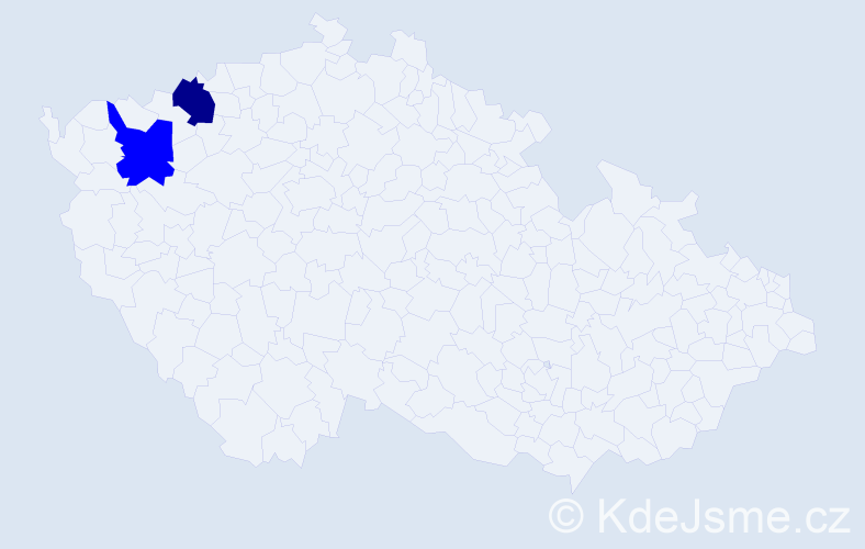 Příjmení: 'Kandúr', počet výskytů 3 v celé ČR