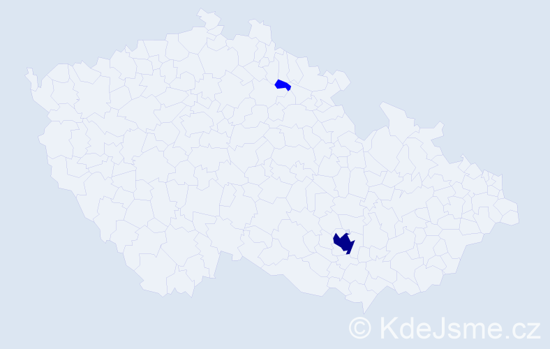 Příjmení: 'Elnekave', počet výskytů 3 v celé ČR