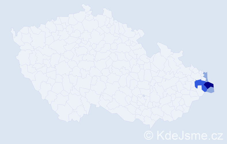 Příjmení: 'Lipowczanová', počet výskytů 11 v celé ČR