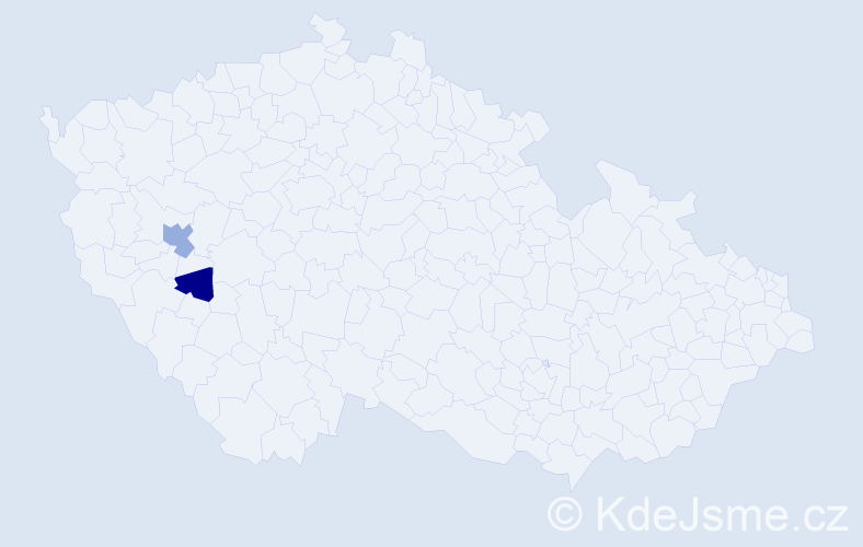 Příjmení: 'Baklažko', počet výskytů 3 v celé ČR