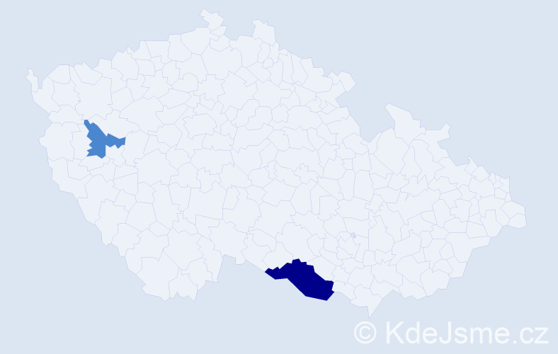 Příjmení: 'Tsendkhorloo', počet výskytů 4 v celé ČR
