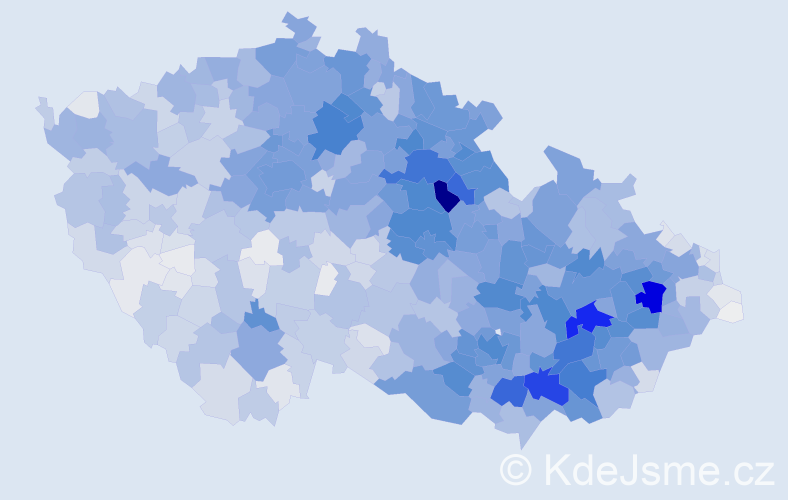 Příjmení: 'Horák', počet výskytů 12156 v celé ČR