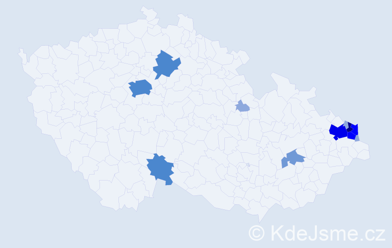 Příjmení: 'Kapias', počet výskytů 33 v celé ČR