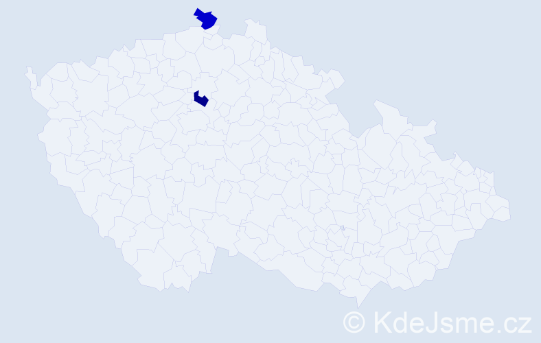 Příjmení: 'Hermuthová', počet výskytů 2 v celé ČR