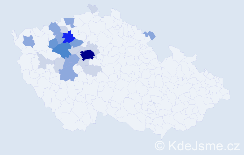 Příjmení: 'Parpel', počet výskytů 68 v celé ČR
