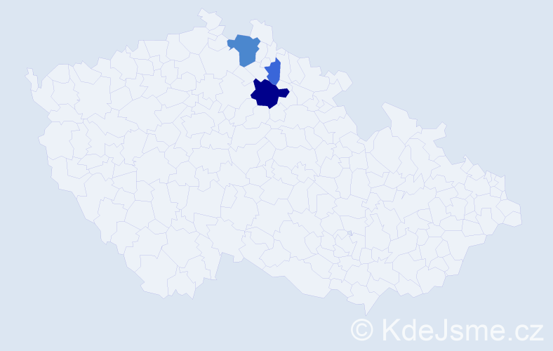 Příjmení: 'Gaubmannová', počet výskytů 14 v celé ČR