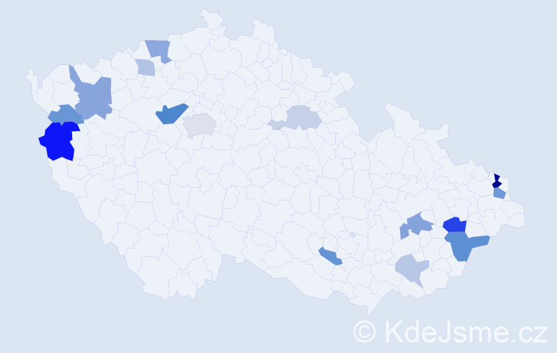 Příjmení: 'Savko', počet výskytů 36 v celé ČR
