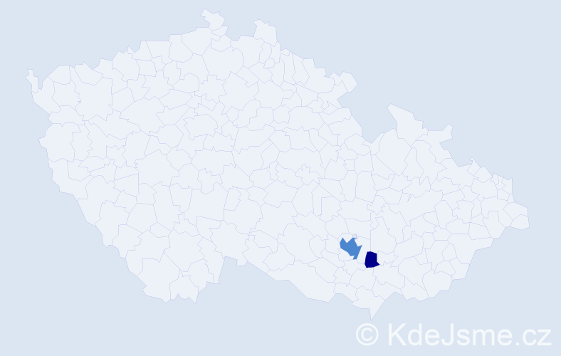 Příjmení: 'Postbiegl', počet výskytů 4 v celé ČR