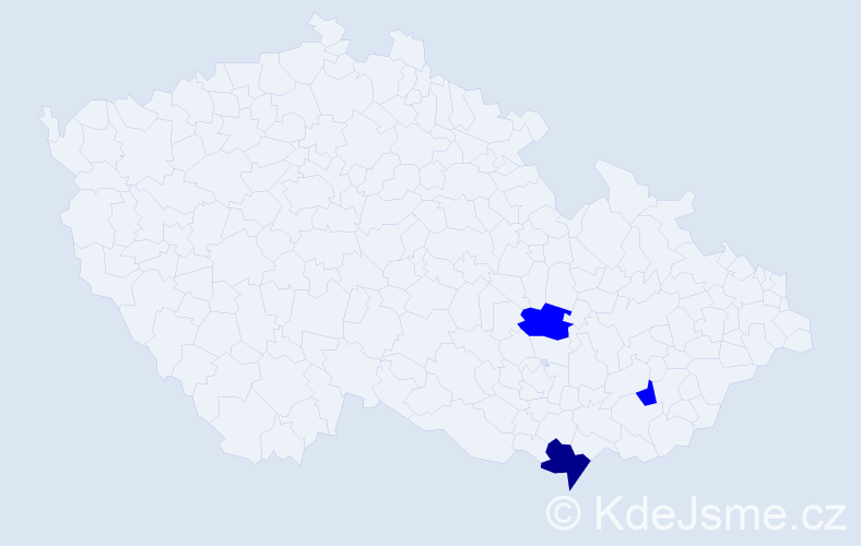Příjmení: 'Stiglitzová', počet výskytů 4 v celé ČR