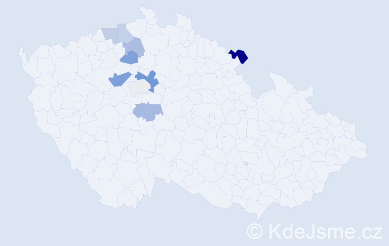Příjmení: 'Černucký', počet výskytů 14 v celé ČR