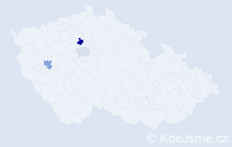 Příjmení: 'Zaiets', počet výskytů 3 v celé ČR