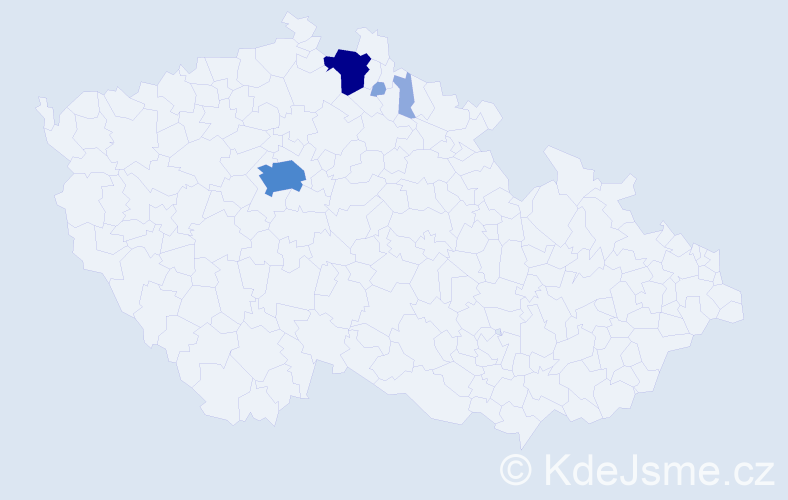 Příjmení: 'Qualizza', počet výskytů 15 v celé ČR