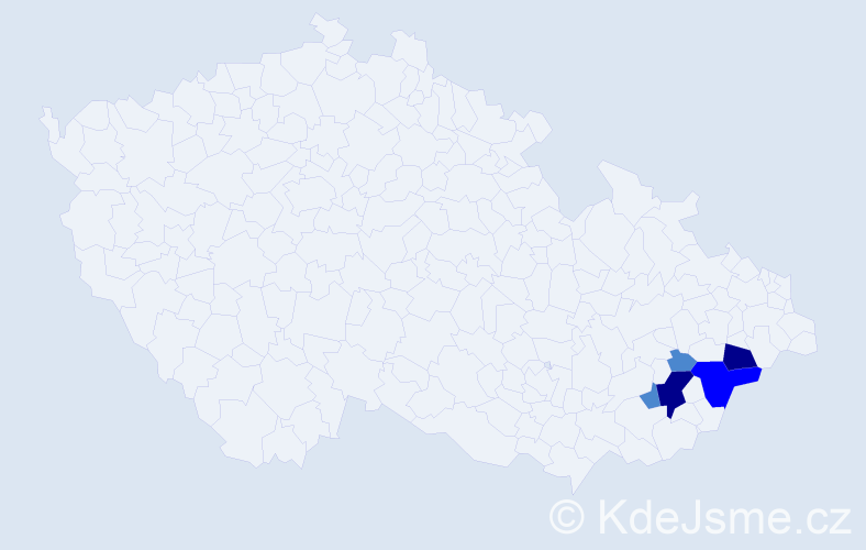 Příjmení: 'Segrado', počet výskytů 10 v celé ČR