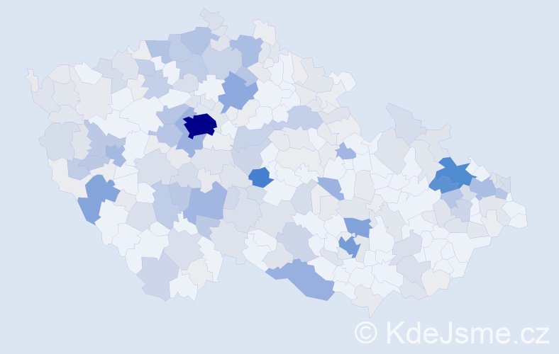 Příjmení: 'Cihlář', počet výskytů 1060 v celé ČR