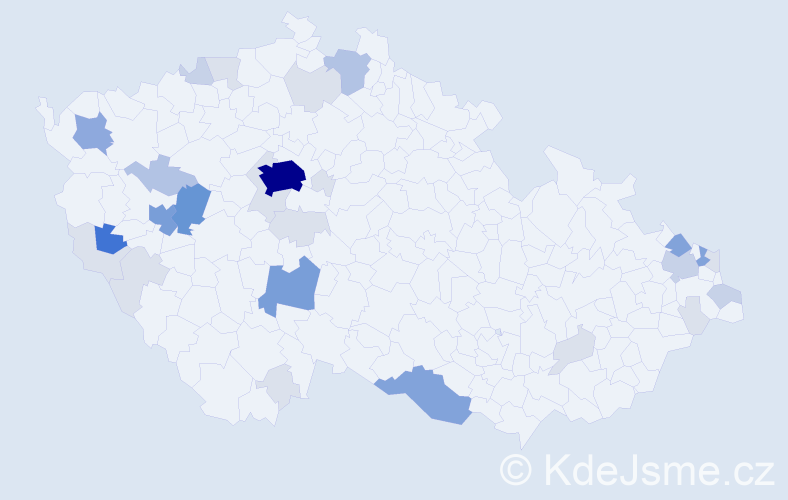 Příjmení: 'Lehner', počet výskytů 105 v celé ČR