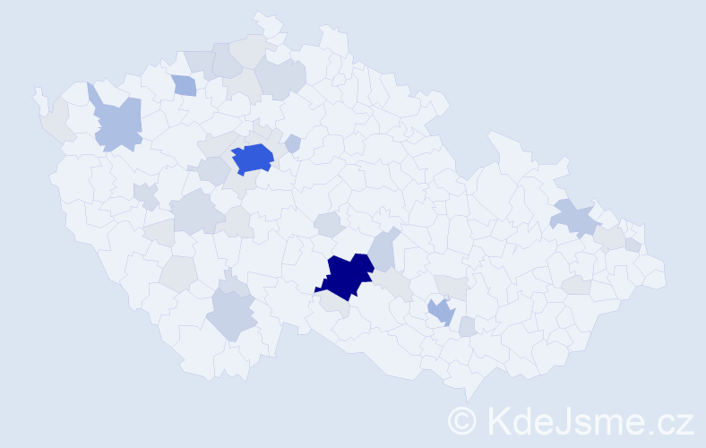 Příjmení: 'Policar', počet výskytů 125 v celé ČR