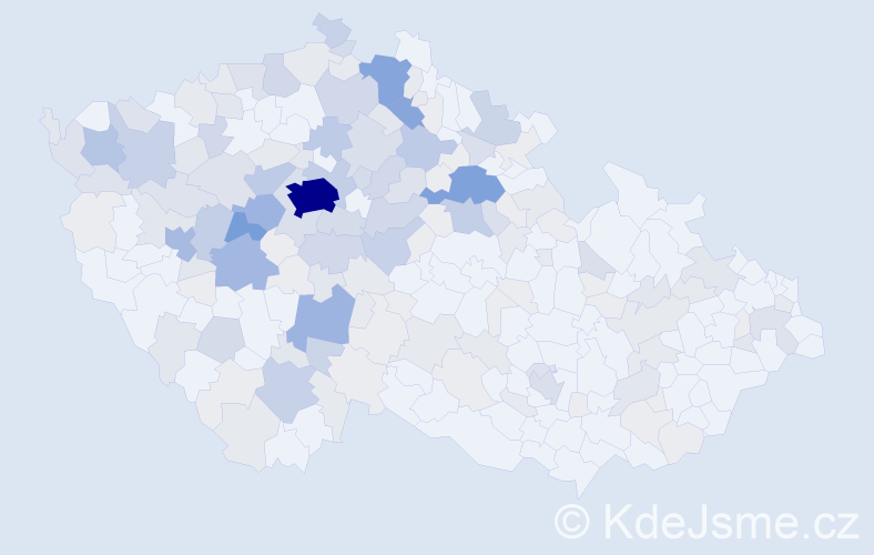 Příjmení: 'Lhotáková', počet výskytů 656 v celé ČR