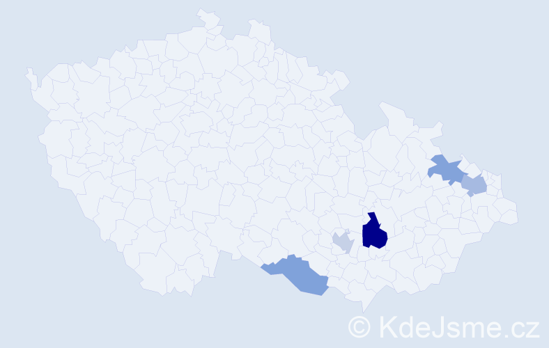 Příjmení: 'Krais', počet výskytů 14 v celé ČR
