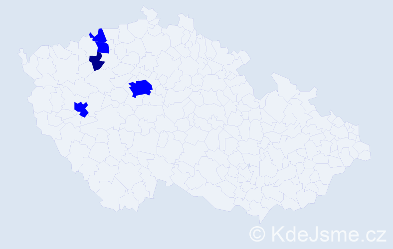 Příjmení: 'Tirschová', počet výskytů 6 v celé ČR