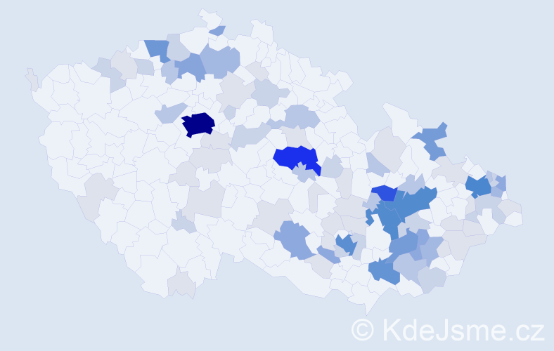 Příjmení: 'Uličná', počet výskytů 274 v celé ČR