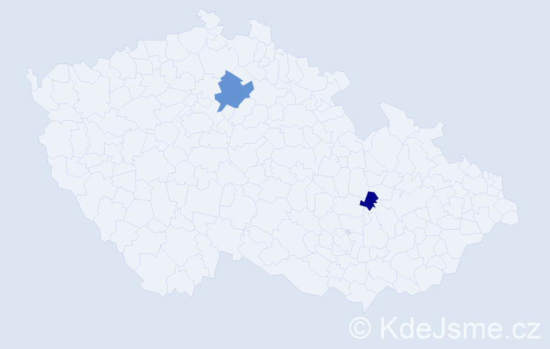 Příjmení: 'Reitr', počet výskytů 4 v celé ČR