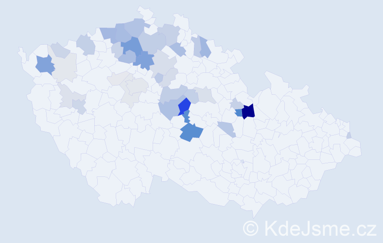 Příjmení: 'Brejša', počet výskytů 119 v celé ČR