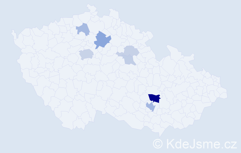 Příjmení: 'Davaasuren', počet výskytů 21 v celé ČR