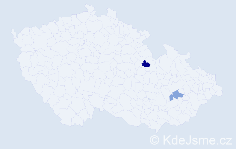 Příjmení: 'Lehnfeld', počet výskytů 5 v celé ČR