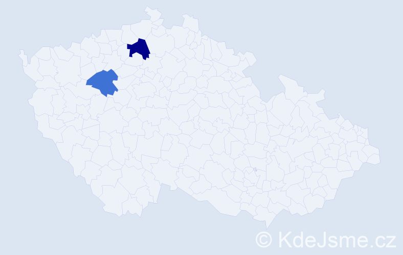 Příjmení: 'Rubec', počet výskytů 3 v celé ČR