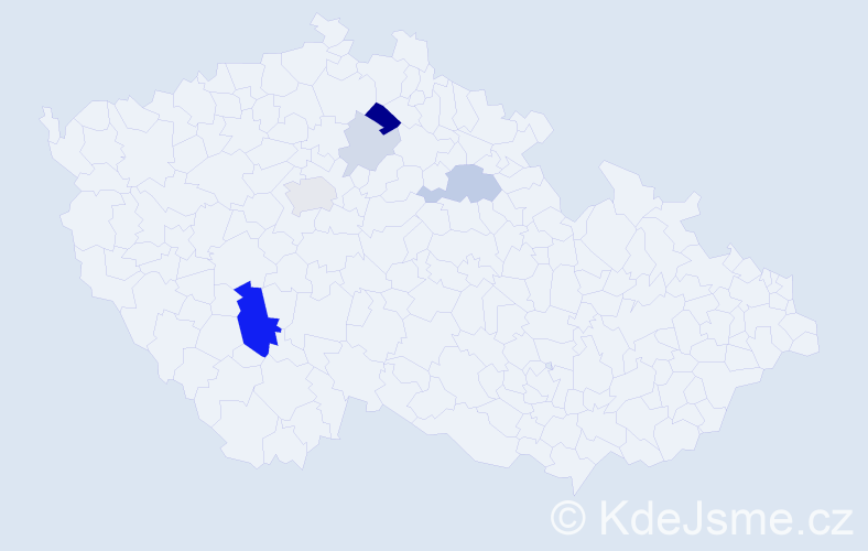 Příjmení: 'Kautzká', počet výskytů 16 v celé ČR
