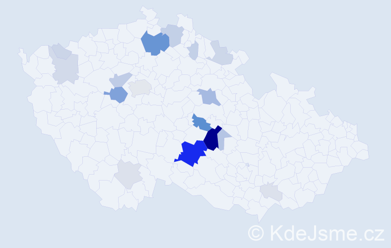 Příjmení: 'Bratršovský', počet výskytů 95 v celé ČR