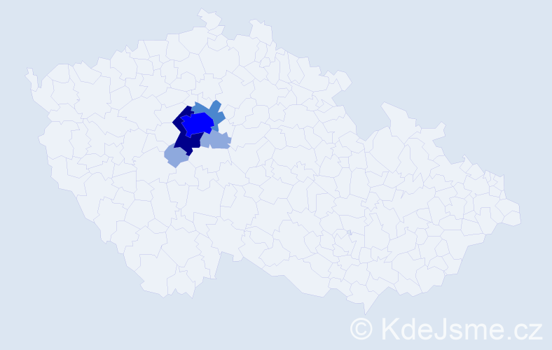 Příjmení: 'Feglar', počet výskytů 13 v celé ČR