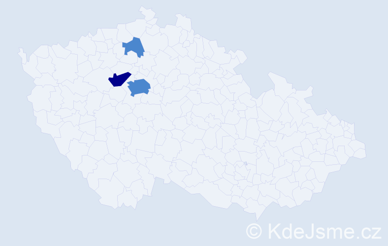 Příjmení: 'Binhack', počet výskytů 8 v celé ČR