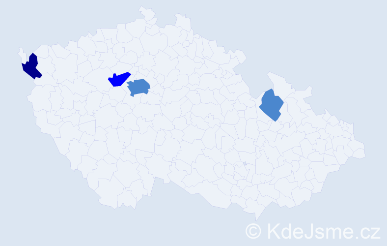 Příjmení: 'Makarovics', počet výskytů 7 v celé ČR