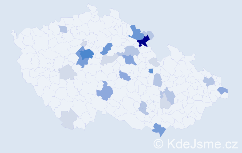 Příjmení: 'Rufer', počet výskytů 89 v celé ČR