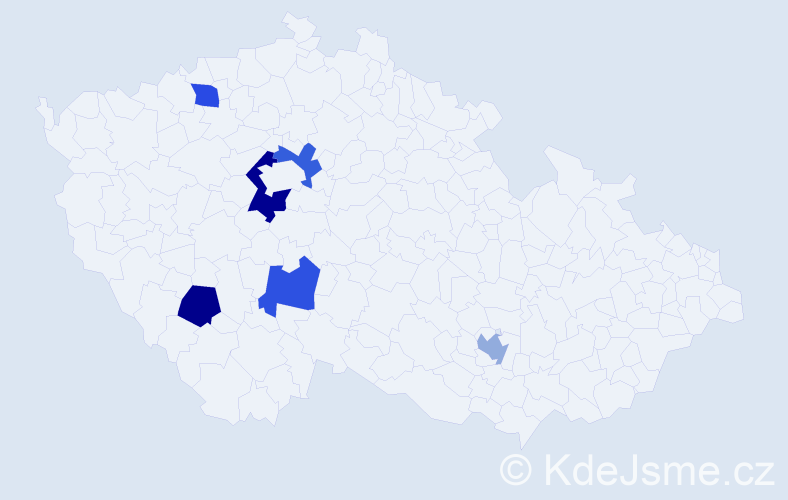 Příjmení: 'Chrapčiaková', počet výskytů 7 v celé ČR