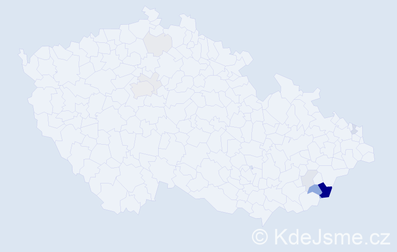 Příjmení: 'Sába', počet výskytů 33 v celé ČR