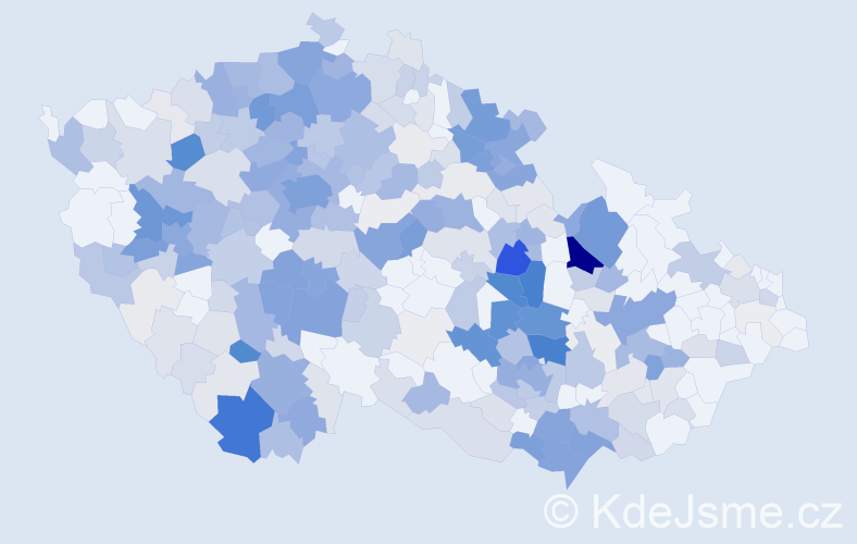 Příjmení: 'Švábová', počet výskytů 1305 v celé ČR