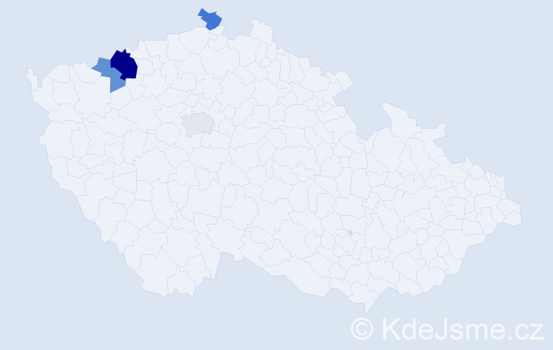 Příjmení: 'Lipmannová', počet výskytů 7 v celé ČR