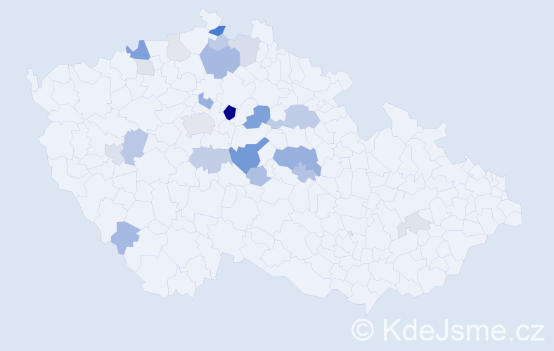 Příjmení: 'Sajfrt', počet výskytů 62 v celé ČR