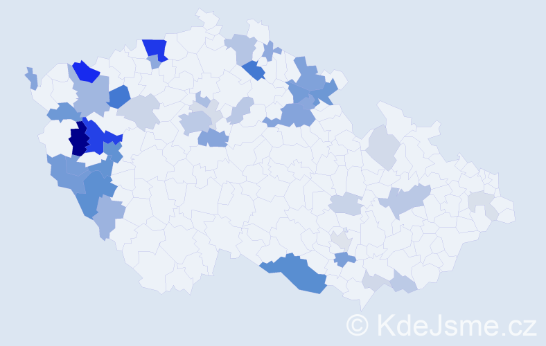 Příjmení: 'Holzknecht', počet výskytů 134 v celé ČR