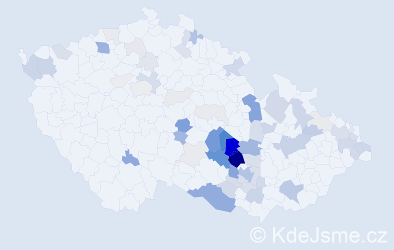 Příjmení: 'Hamřík', počet výskytů 211 v celé ČR