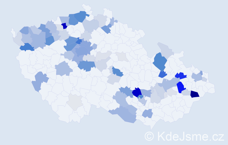 Příjmení: 'Los', počet výskytů 263 v celé ČR