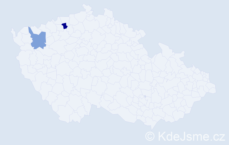 Příjmení: 'Lel', počet výskytů 2 v celé ČR