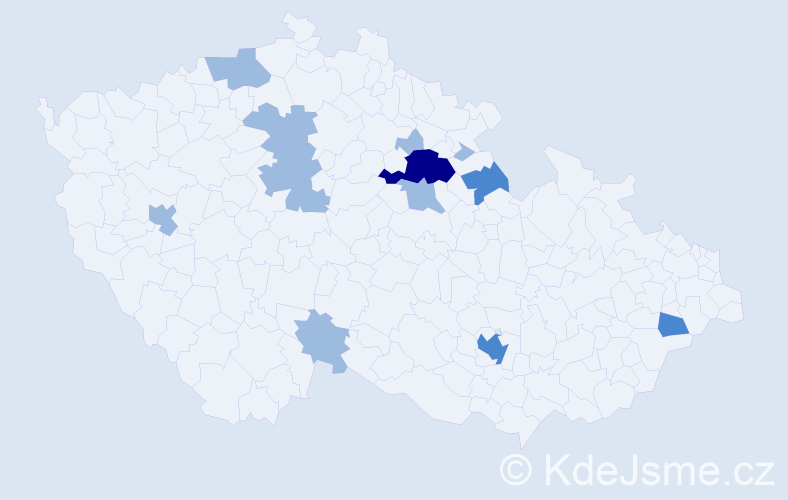Příjmení: 'Matishynets', počet výskytů 24 v celé ČR