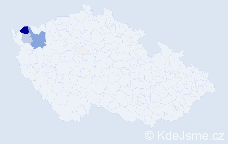 Příjmení: 'Meineltová', počet výskytů 12 v celé ČR