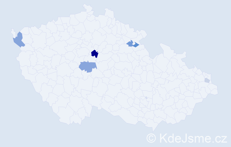 Příjmení: 'Teichner', počet výskytů 10 v celé ČR