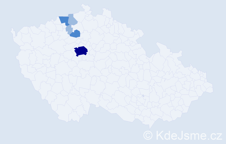 Příjmení: 'Wetzstein', počet výskytů 10 v celé ČR