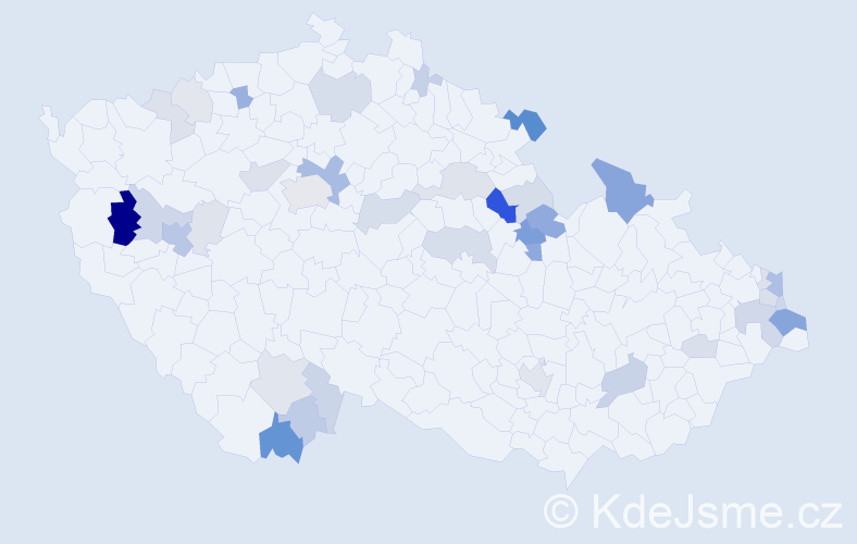 Příjmení: 'Škorvánek', počet výskytů 111 v celé ČR